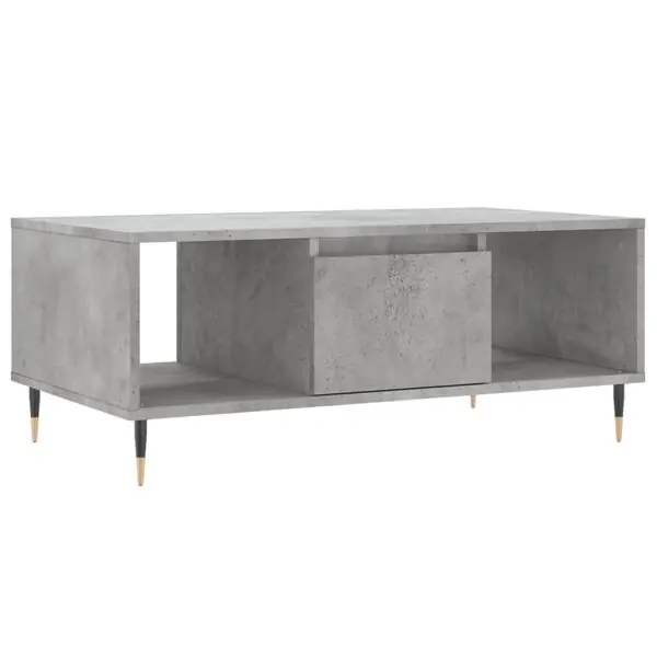 Premium vidaXL Soffbord betonggrå 90x50x36,5 cm konstruerat trä