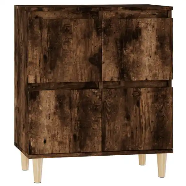 vidaXL Byrå rökfärgad ek 60x35x70 cm konstruerat trä Lågt pris