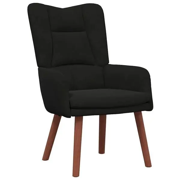 Billig vidaXL fåtölj Svart 63 x 67 x 94 cm Sammet