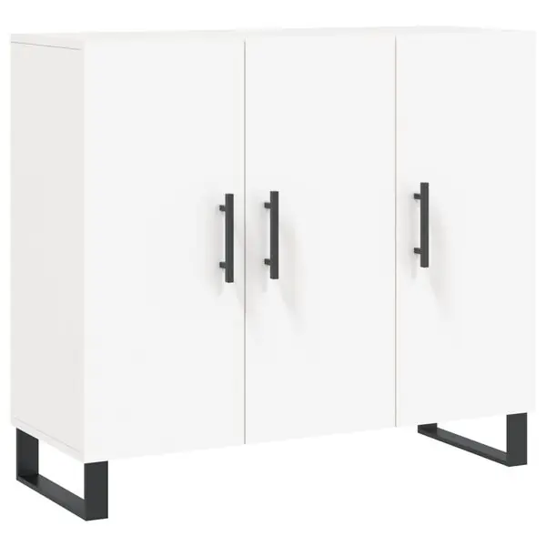 vidaXL Skänk vit 90x34x80 cm konstruerat trä Extra rabatt