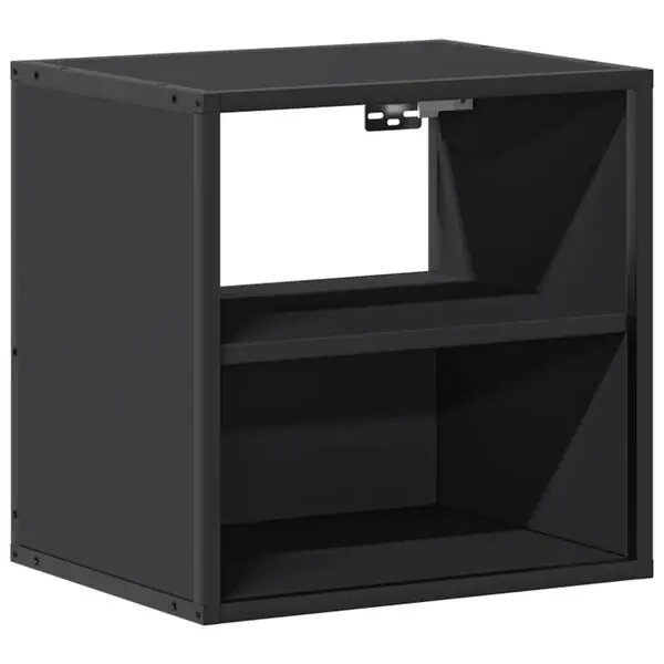 vidaXL Väggmonterade sängbord svart 40x31x39,5 cm Endast denna vecka
