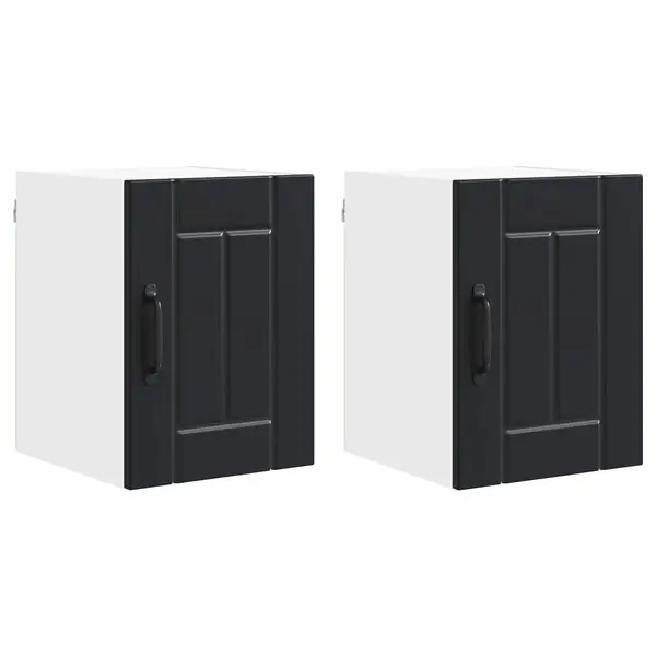 Erbjudande vidaXL Diskmaskin panel Lucca 2 pcs Svart 30 x 31 x 40 cm