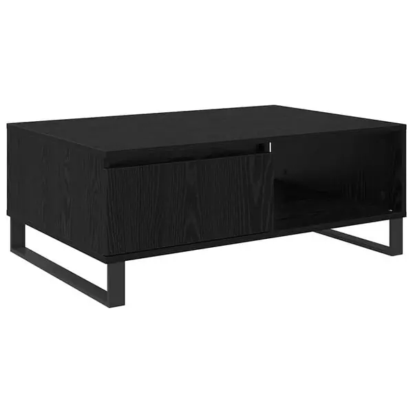 Begränsat antal vidaXL Kaffeebord Svart Ek 90 x 60 x 35 cm Konstruerat trä