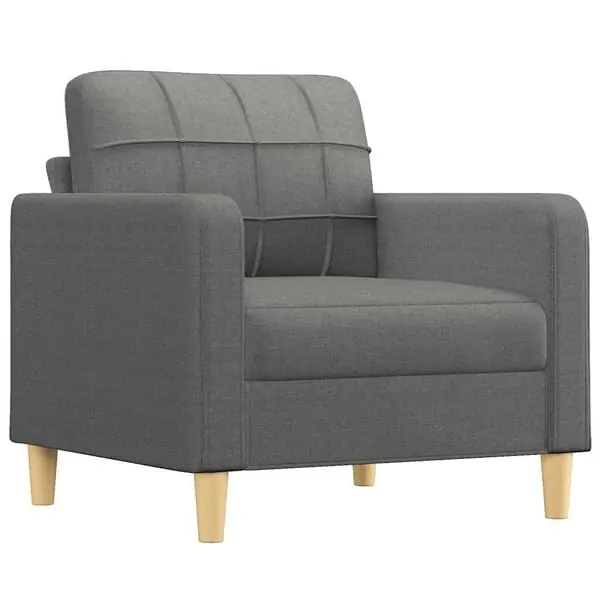 Köp nu vidaXL Fåtölj mörkgrå 60 cm tyg