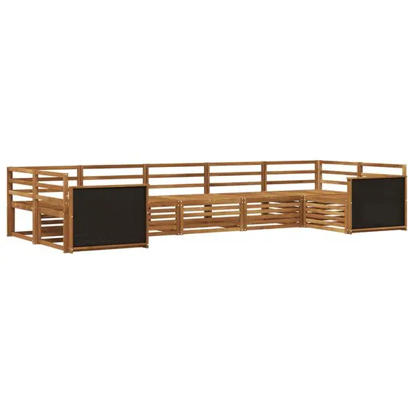 vidaXL Utomhussoffset 7 pcs Naturlig Säker betalning