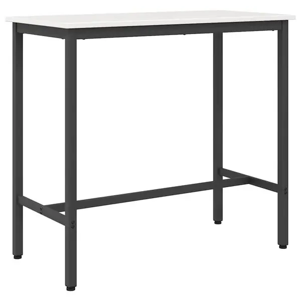 Fynd vidaXL bord Vit 100 x 50 x 91 cm Konstruerat trä och stål