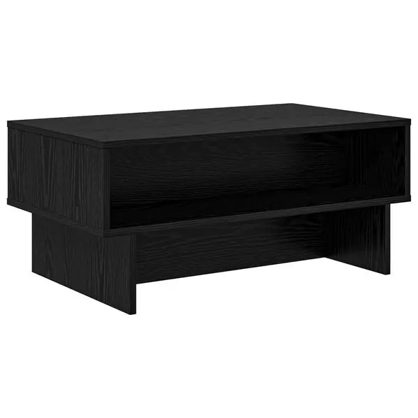 vidaXL Kaffeebord Svart Ek 80 x 46 x 35 cm Konstruerat trä I lager