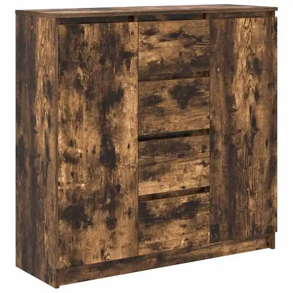 Kampanj vidaXL Skänk med lådor i rökt ek 100,5x35x98,5 cm konstruerat trä