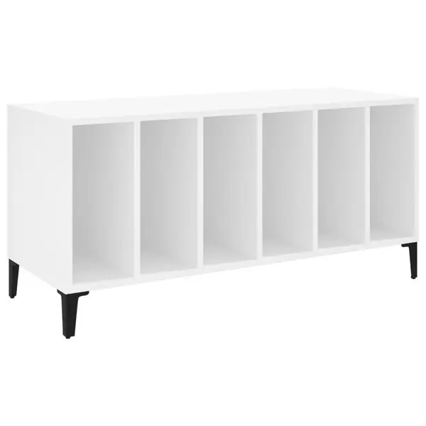 vidaXL Stereobänk vit 100x38x48 cm konstruerat trä Populärt val