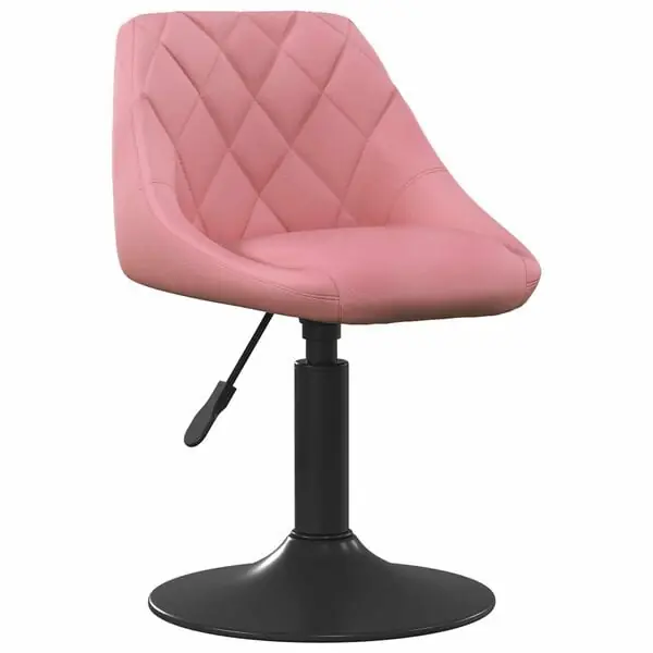 vidaXL Barpall Geometriskt Rosa 46 x 44 x (62.5-77.5) cm Konstläder Handla nu