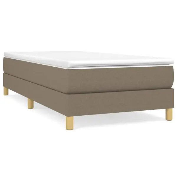 Kampanjpris vidaXL Boxspring-sängram Taupe 80x200cm tyg