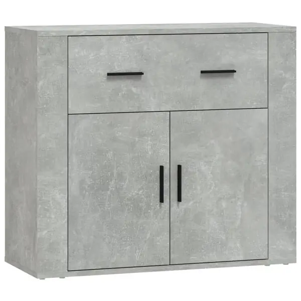 Billig vidaXL Skåp betonggrå 80x33x70 cm konstruerat trä