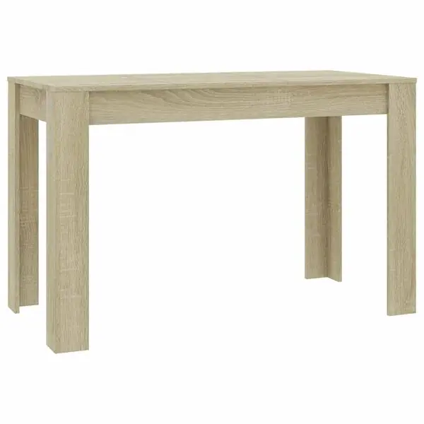 vidaXL Matbord sonoma-ek 120x60x76 cm konstruerat trä risnedsättning