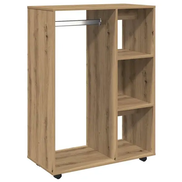 vidaXL Garderob artisan ek 80x40x110 cm konstruerat trä Kampanj