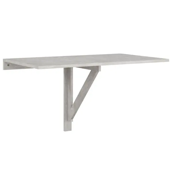 Outlet vidaXL Väggbord betonggrå 100x60x56 cm konstruerat trä
