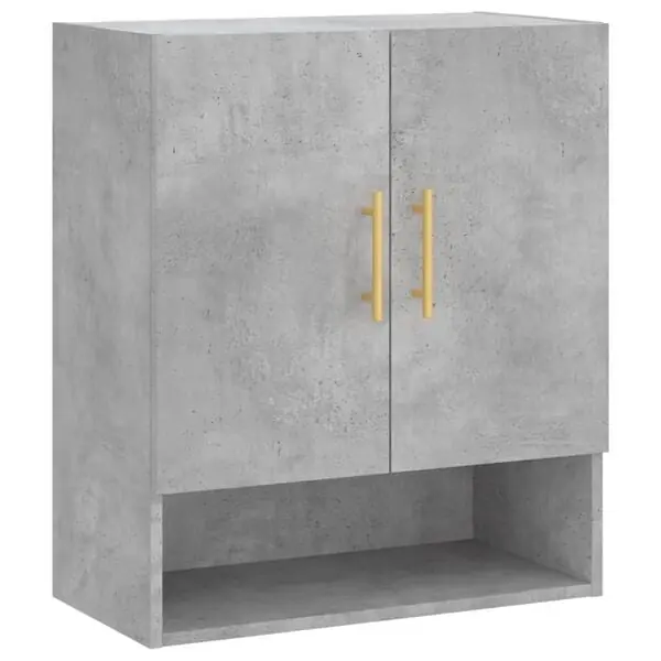 vidaXL Väggskåp betonggrå 60x31x70 cm konstruerat trä Begränsat antal