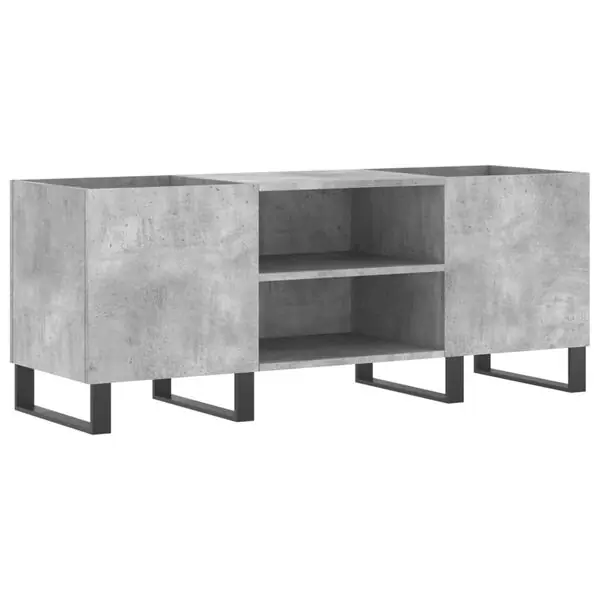 vidaXL Stereobänk betong-grå 121x38x48 cm konstruerat trä Extra rabatt