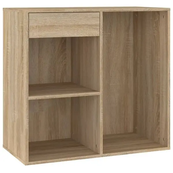 Kampanj vidaXL Sminkskåp sonoma-ek 80x40x75 cm konstruerat trä