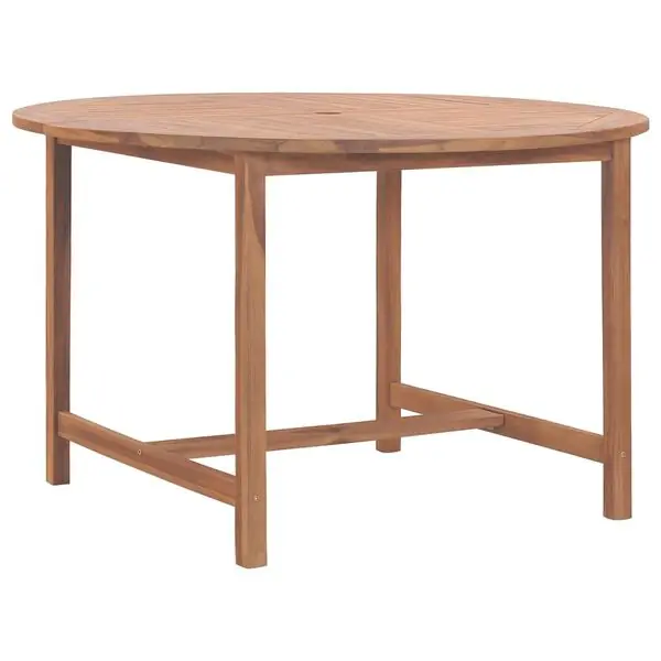 Extra rabatt vidaXL Matbord för trädgården Ø110x75 cm massiv teak
