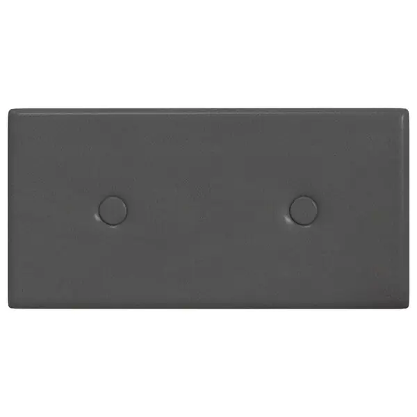 Trygg betalning vidaXL Väggsänggavel 12 pcs Grå 30 x 15 cm Konstläder