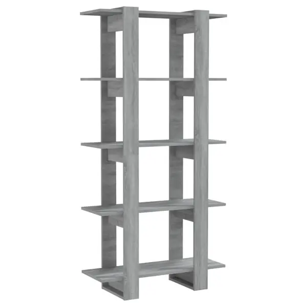 vidaXL Bokhylla/Rumsavdelare grå sonoma 80x30x160 cm Outlet