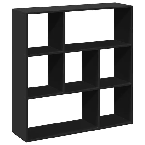 vidaXL Bokhylla/Rumsavdelare svart 102x29x103,5 cm konstruerat trä Snabb leverans