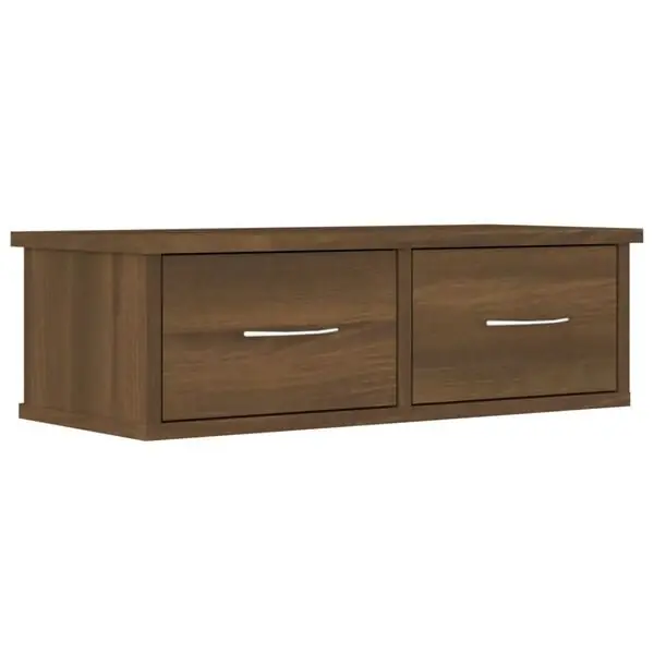 vidaXL Väggskåp brun ek 60x26x18,5 cm konstruerat trä Snabb leverans