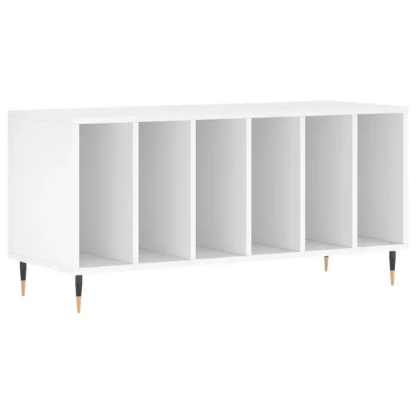 vidaXL Stereobänk vit 100x38x48 cm konstruerat trä Billigare