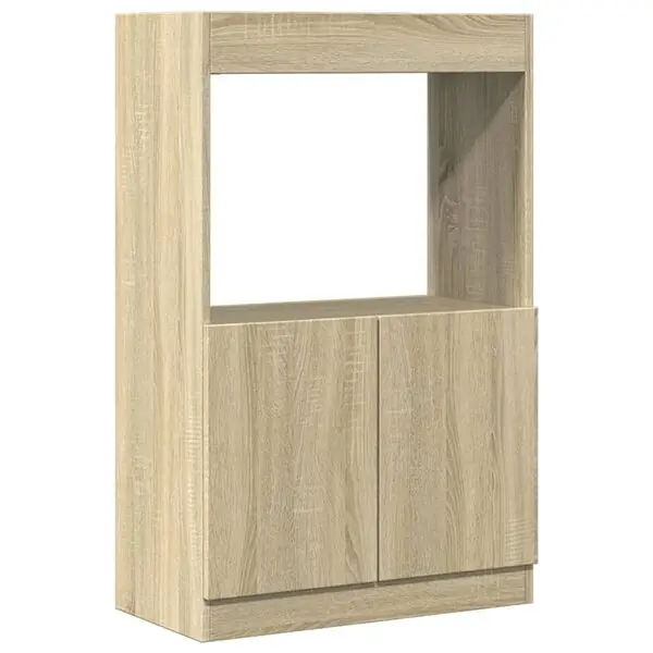 Sänkt pris vidaXL Högskåp sonoma-ek 63x33x100 cm konstruerat trä