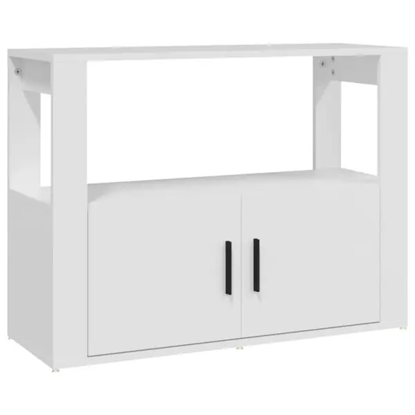 Billigare vidaXL Skåp vit 80x30x60 cm konstruerat trä