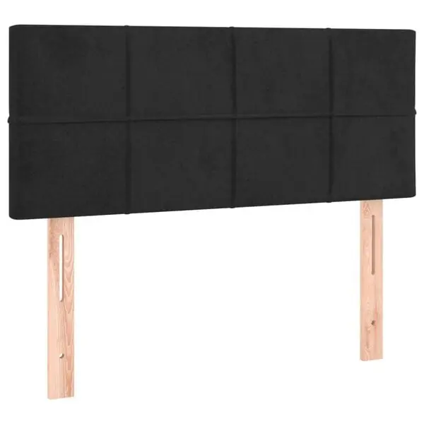 Populär vidaXL Sänggavel svart 80x5x78/88 cm sammet