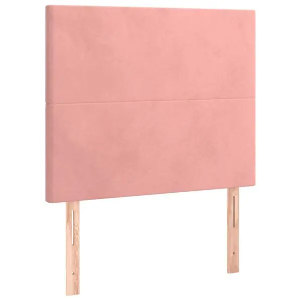 vidaXL Sänggavel rosa 80x5x118/128 cm sammet Begränsat erbjudande