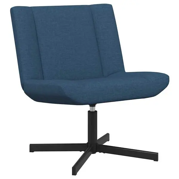 vidaXL Skrivstol Blå 63 x 75 x 76 cm tyg Säker betalning