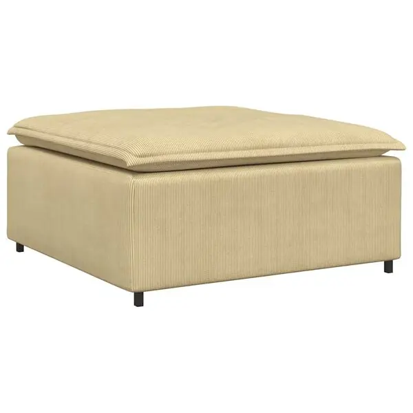 vidaXL Modulsoffa fotpallsmodul grågrön 100x100x48 cm Endast denna vecka