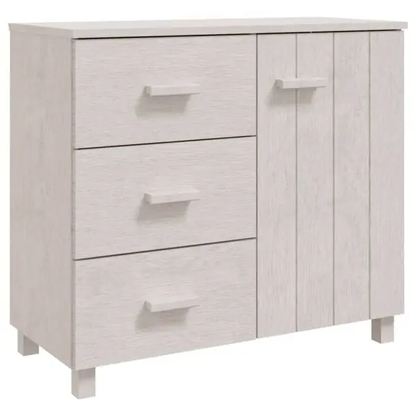Kampanjpris vidaXL Skänk HAMAR vit 90x40x80 cm massiv furu