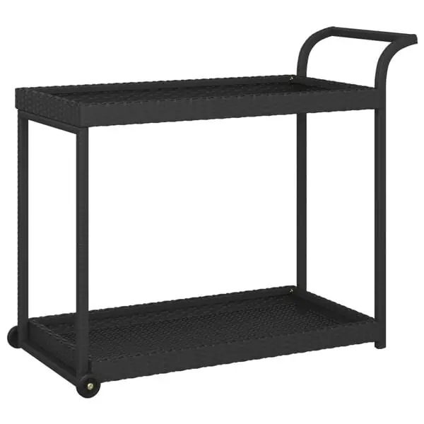 Kampanjpris vidaXL Serveringsvagn svart 100x45x83 cm konstrotting
