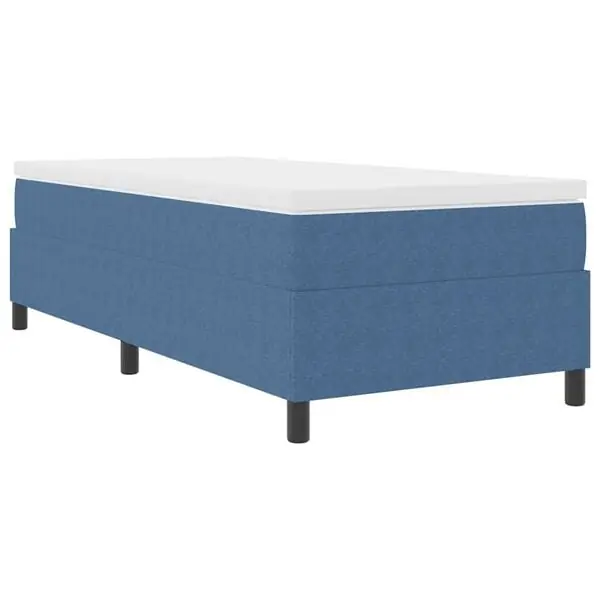 Premium vidaXL Bäddfjäder Blå och Vit 80 x 200 cm Kordread tyg