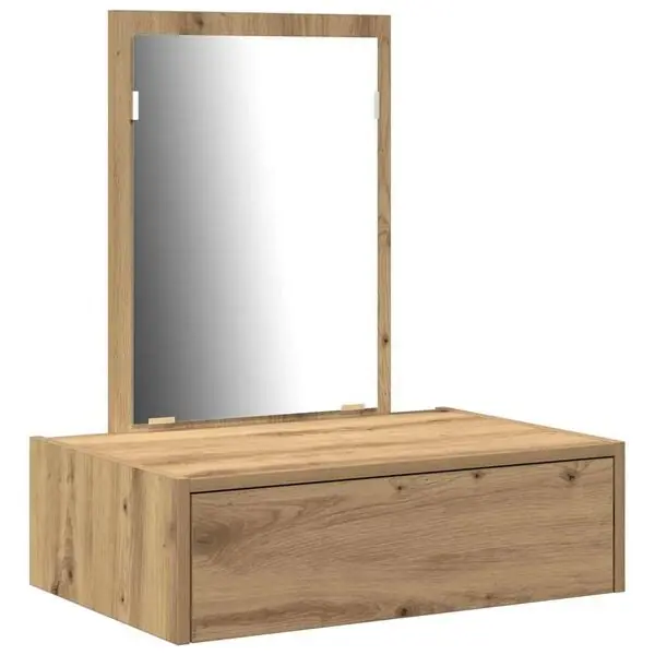 vidaXL Smyckebord med låda Brun 60 x 40 x 70 cm Konstruerat trä Kampanj