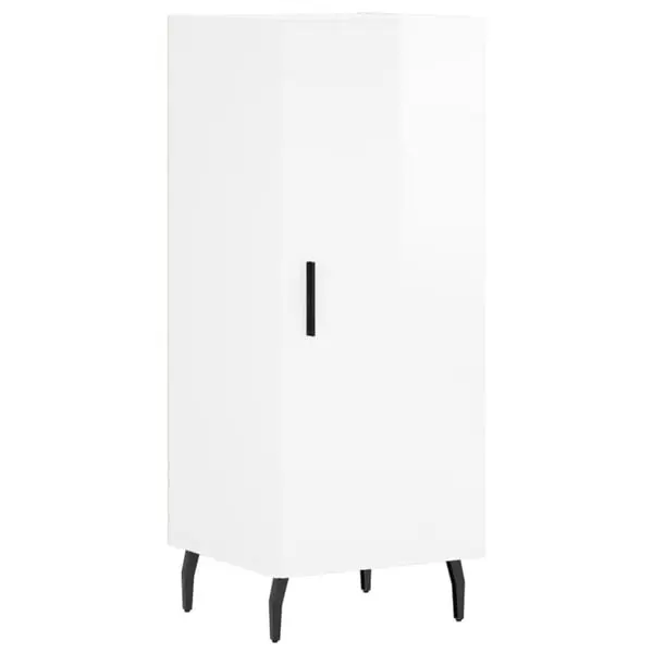 Begränsat antal vidaXL Skåp vit högglans 34,5x34x90 cm konstruerat trä