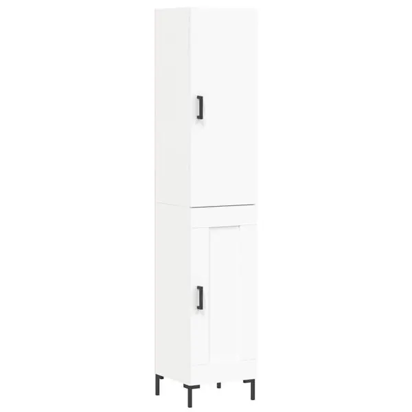 vidaXL Högskåp vit 34,5x34x180 cm konstruerat trä Kundfavorit