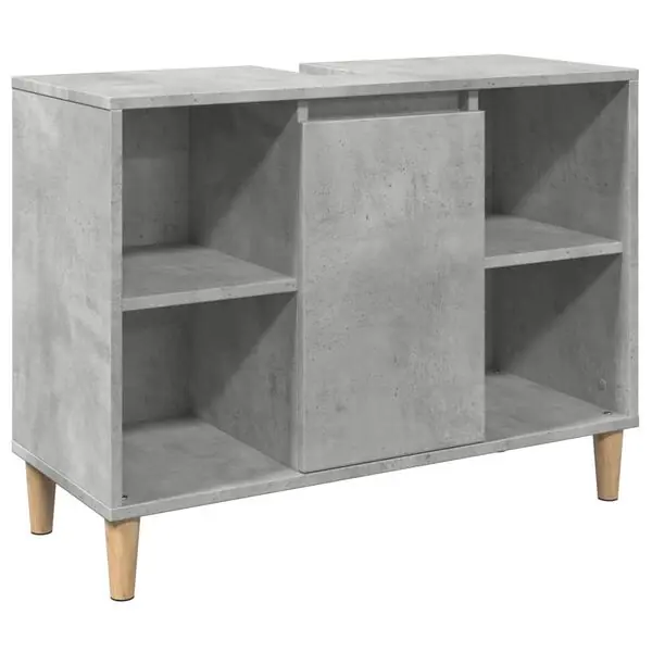 Kampanj vidaXL Badrumsskåp betonggrå 80x33x60 cm konstruerat trä