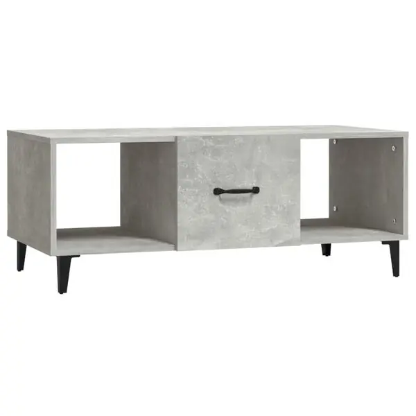 Säker betalning vidaXL Soffbord betonggrå 102x50x40 cm konstruerat trä