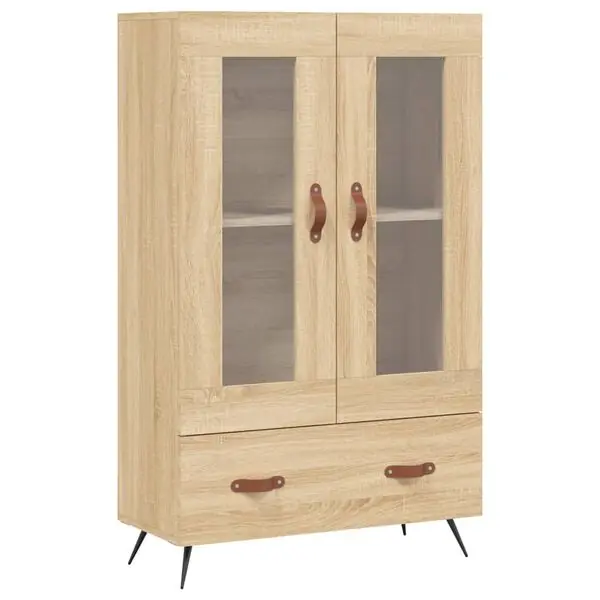vidaXL Högskåp sonoma-ek 69,5x31x115 cm konstruerat trä Snabb frakt