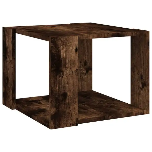 vidaXL Soffbord rökfärgad ek 40x40x30 cm konstruerat trä Sänkt pris