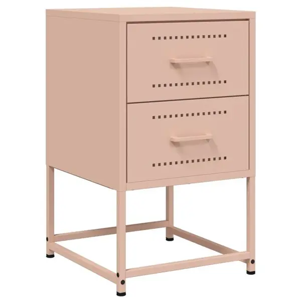Beställ nu vidaXL Sängbord rosa 36x39x60,5 cm stål