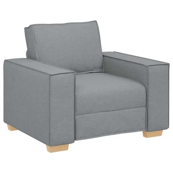 vidaXL Soffa ljusgrå 100x78x84 cm tyg Kampanjpris
