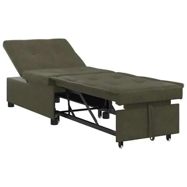 Expressleverans vidaXL Soffsäng Armégrön 194 x 67 x 82 cm Huahua Tyg