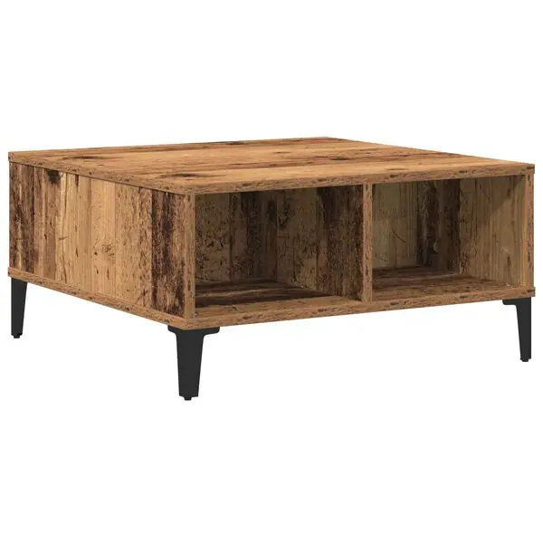 vidaXL Kaffeebord Gammalt trä 60 x 60 x 30 cm Lågt pris