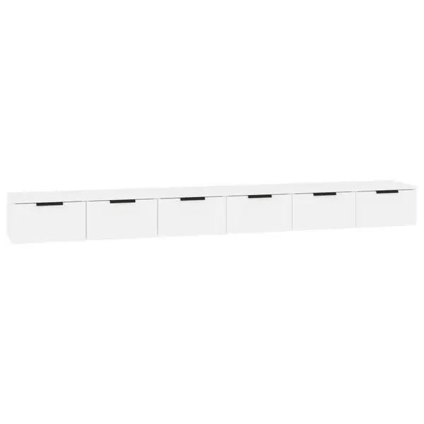 Begränsad tid vidaXL Väggskåp 2 st vit 102x30x20 cm konstruerat trä