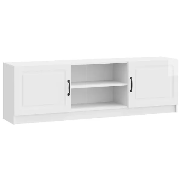 vidaXL TV-skåp Vit högglans 150 x 31 x 47 cm Konstruerat trä Begränsad tid